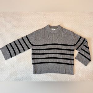 Stripped Wide Sleeve Sweater